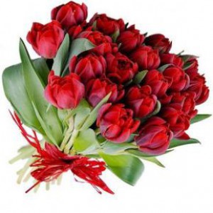 Букет из пионовидных тюльпанов